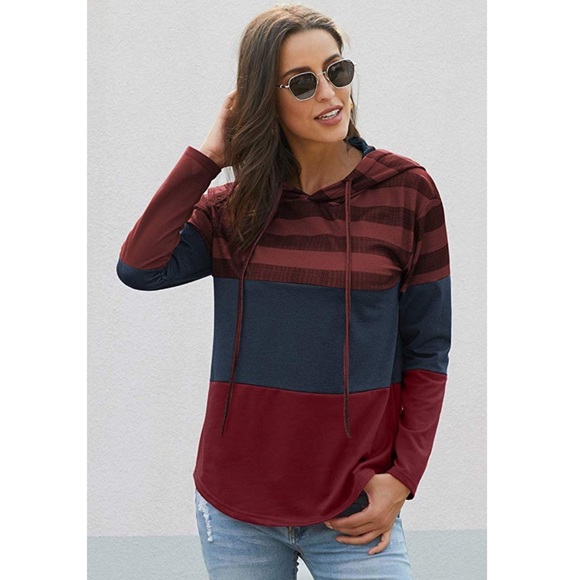 💃🏻ALIYAH Womens Hooded Long Sleeve Top💃🏻 - Picture 3 of 4